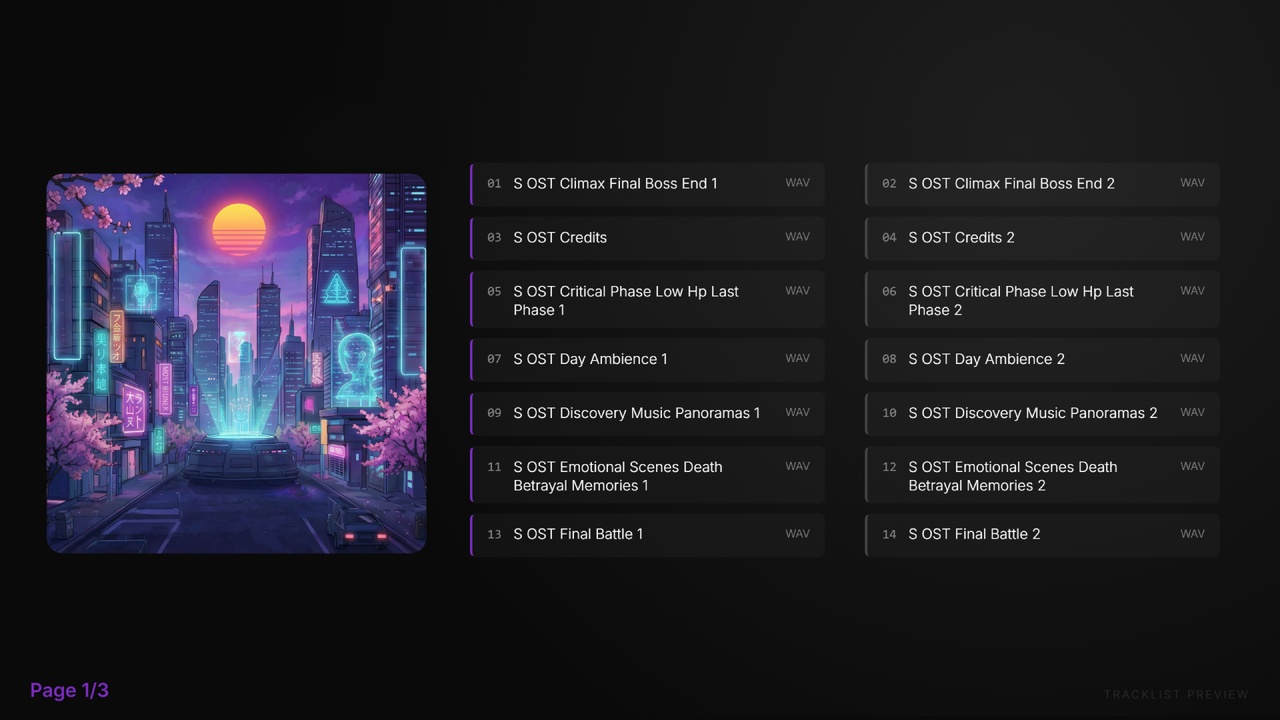 Media 1 for listing Neo Tokyo Soundtracks