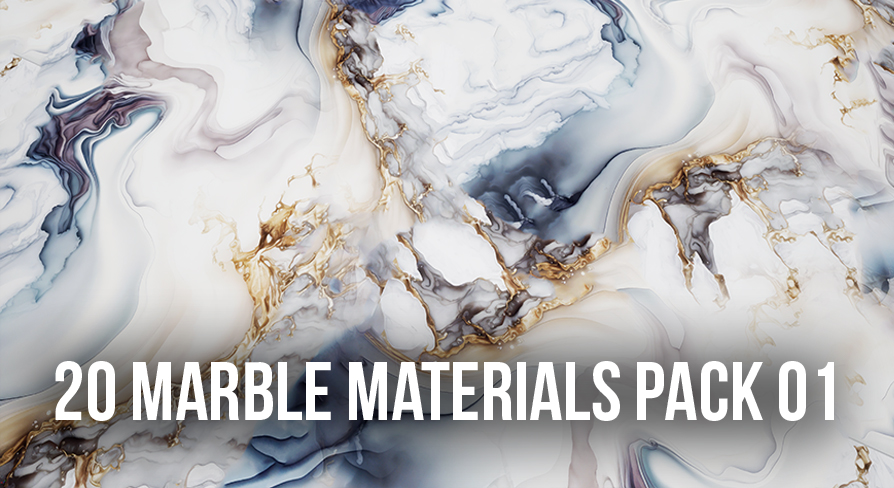 20 Marble Materials Pack 01 | Fab