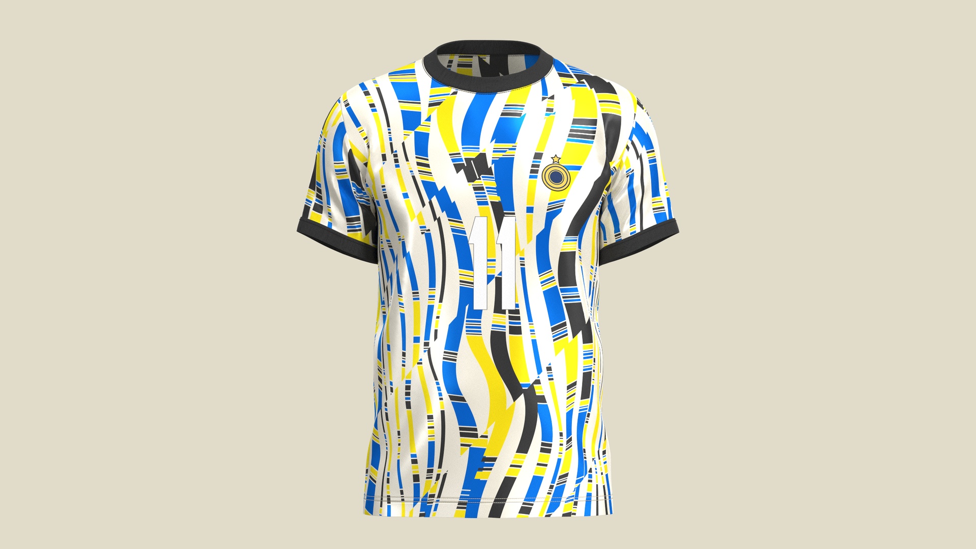 Media 1 for listing Soccer Football White And Yellow Jersey Player-11 | High Poly