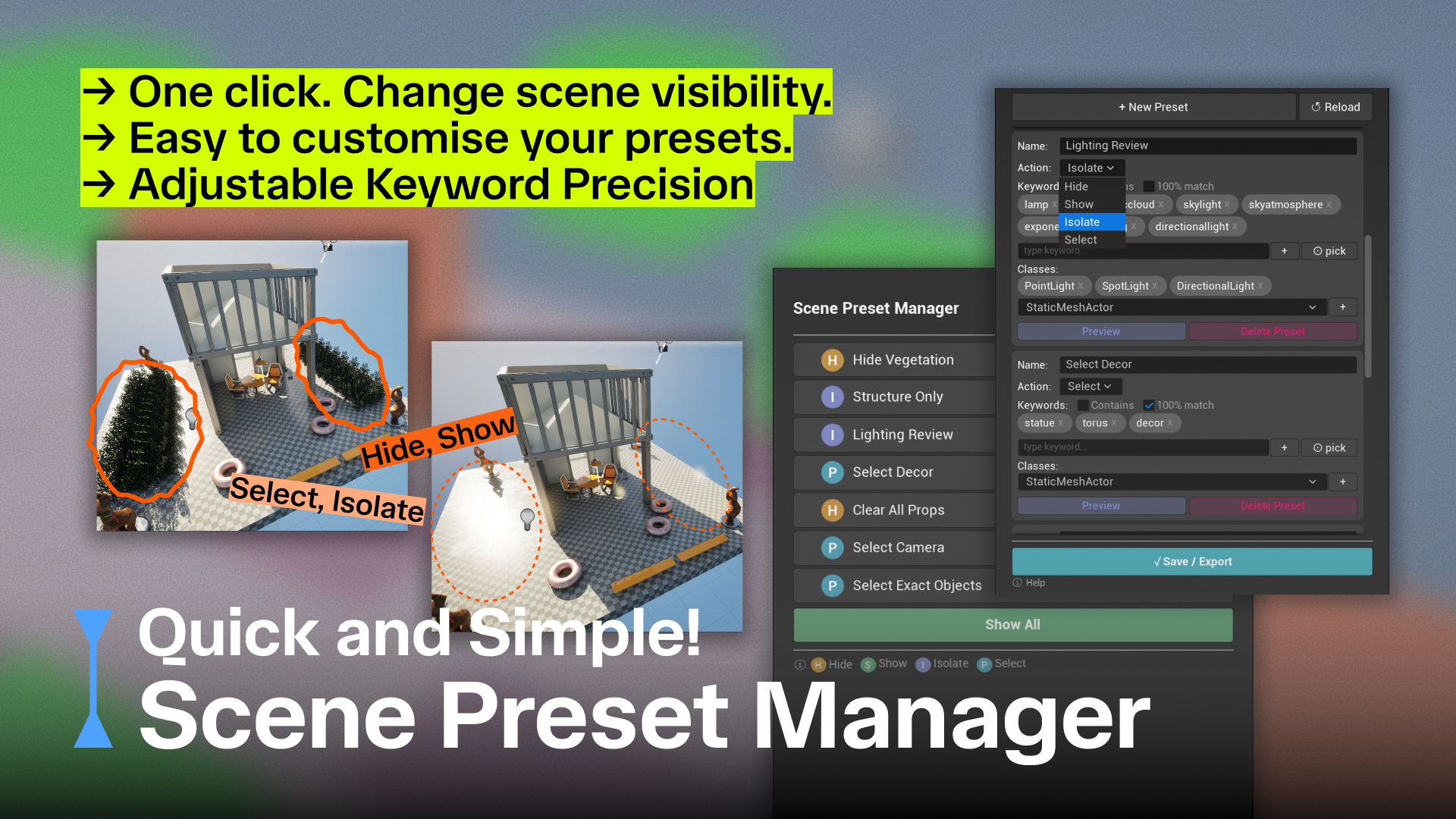Scene Preset Manager | Fab
