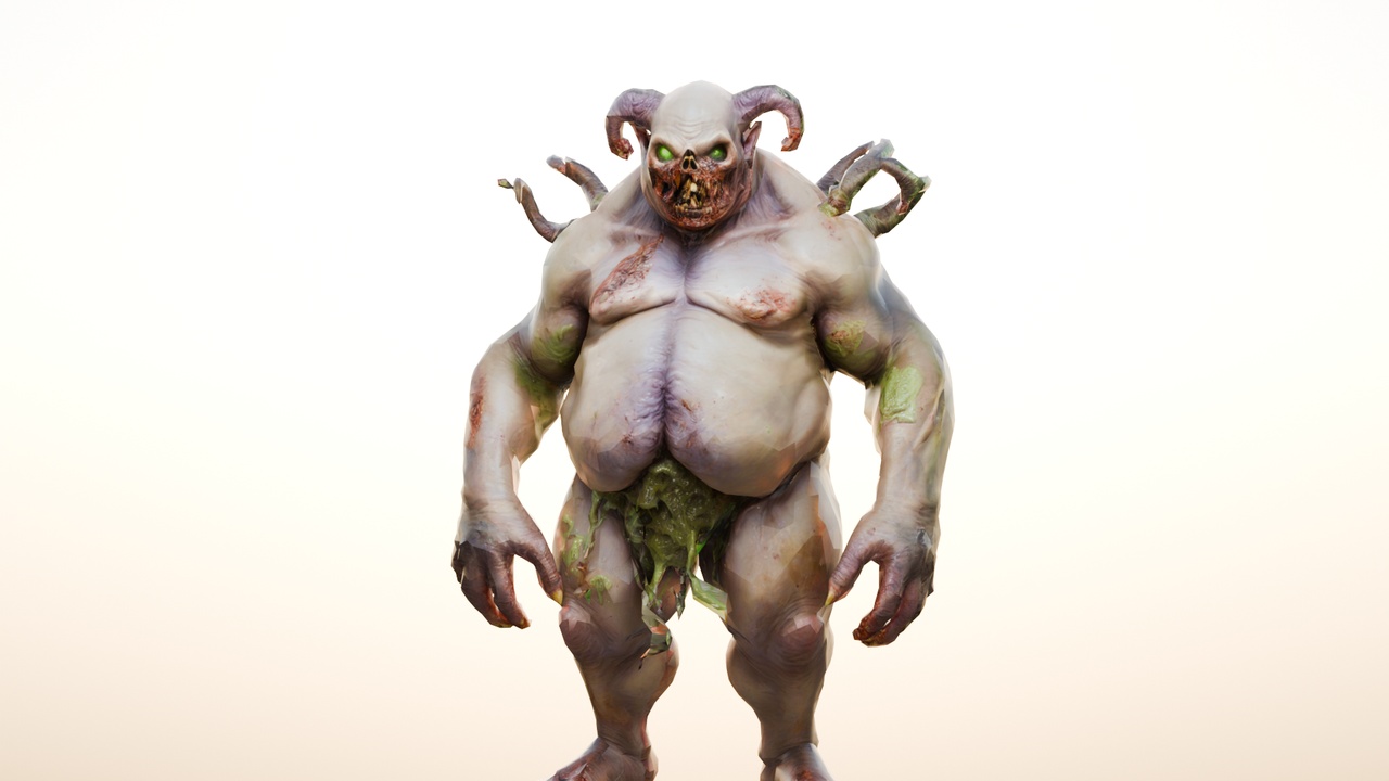 Media 1 for listing Plague Brute with Animations rigged characters two.