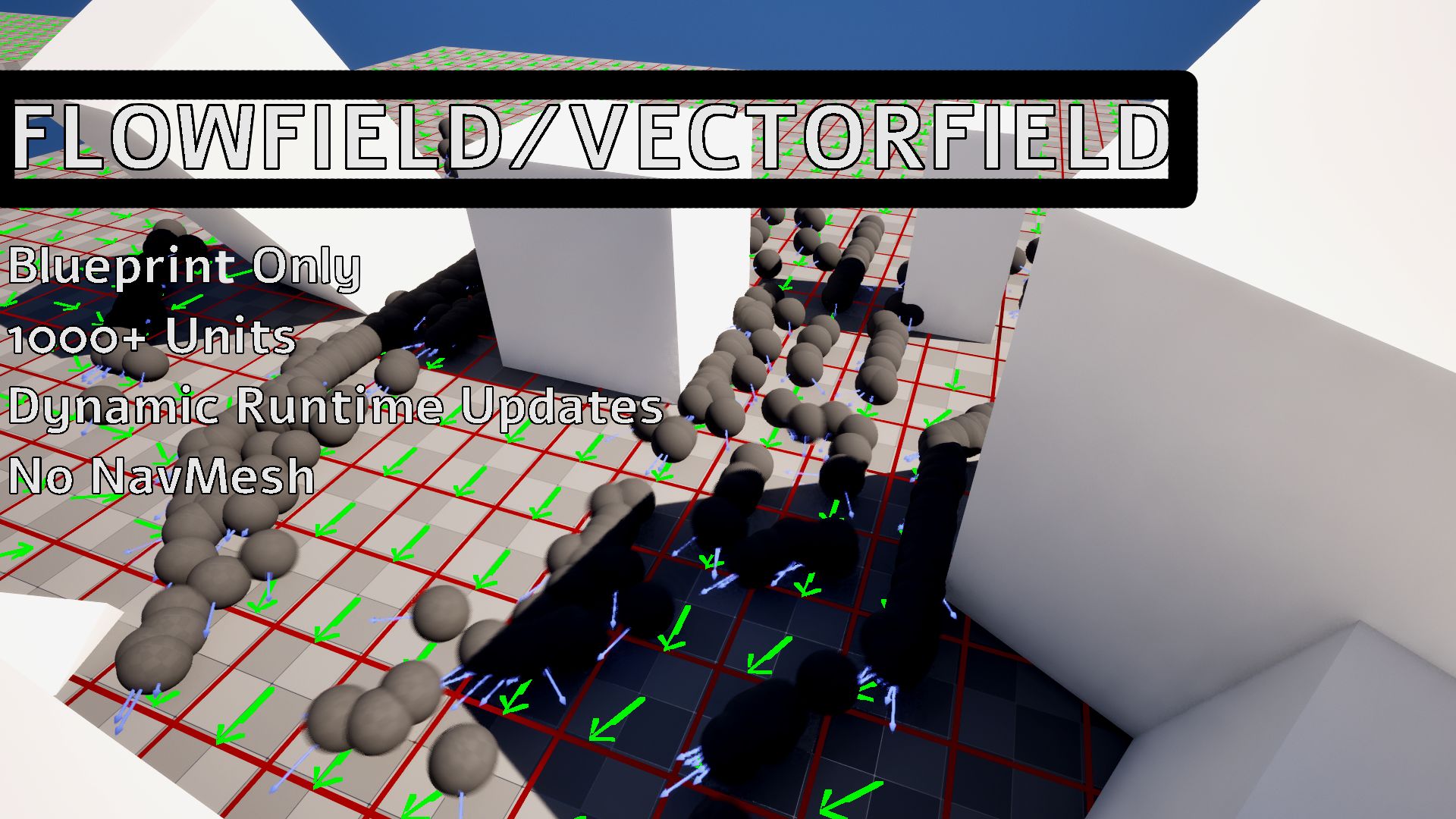 Dynamic Blueprint FlowField Navigation System | Fab