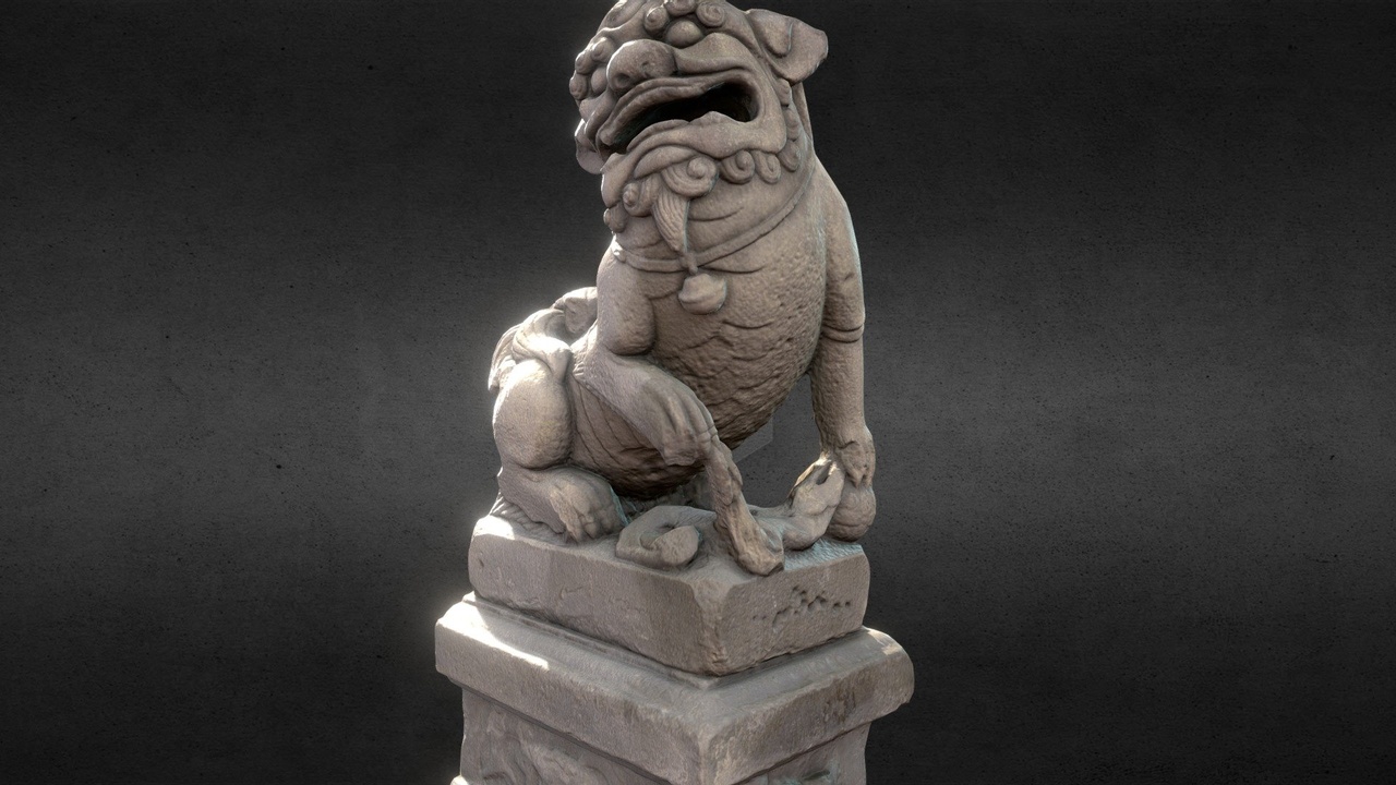 Media 1 for listing Lion-statue-034M 旗山天后宮
