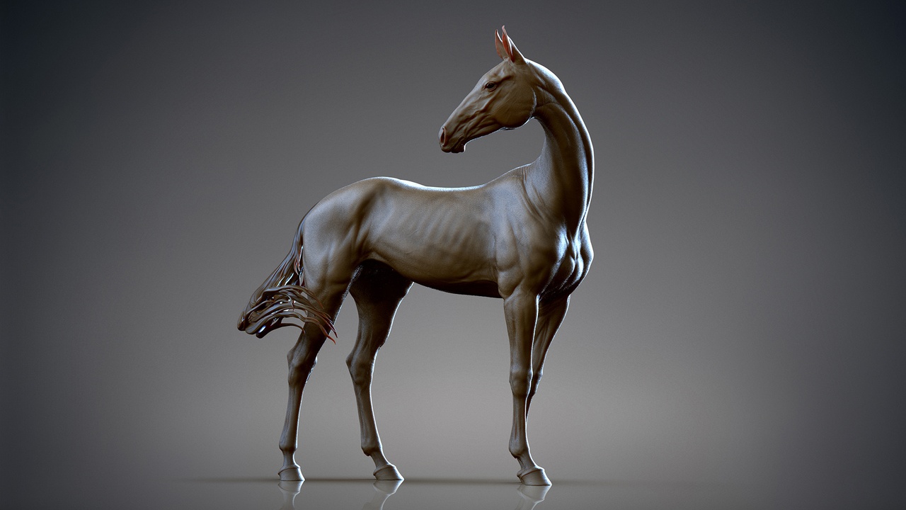 Media 1 for listing Akhal-Teke horse standing | 3D Sculpting