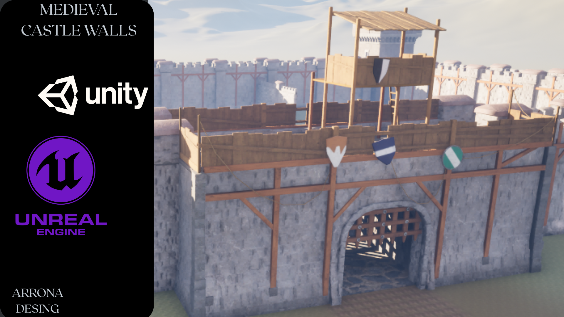 Medieval Castle Entrance Fort | Fab