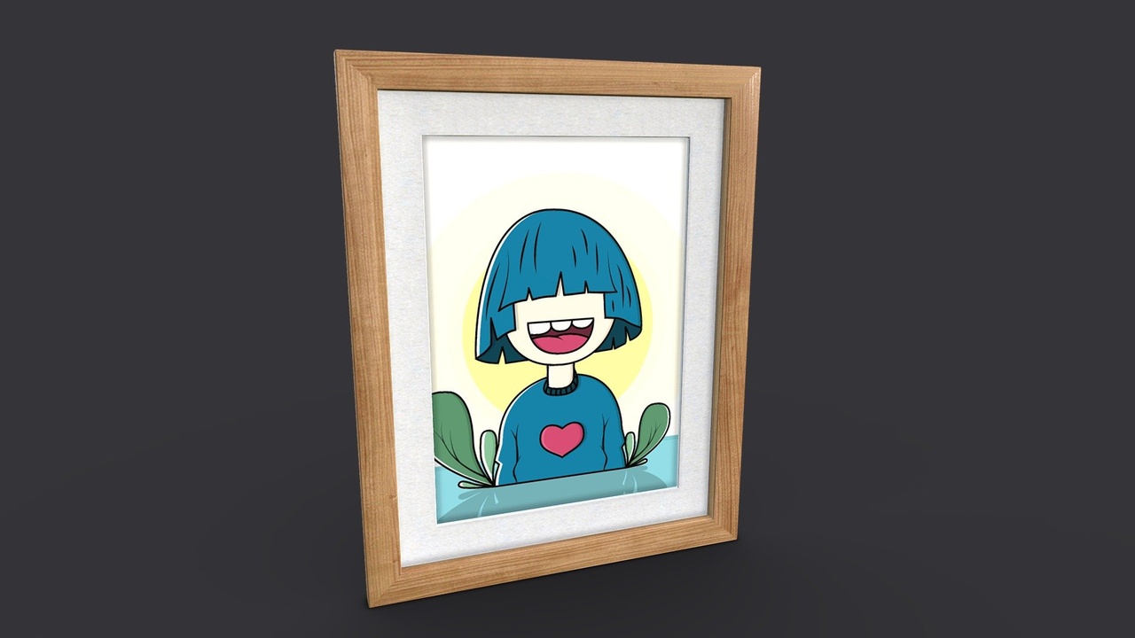 商品 Wood Photo Frame 的媒体 1