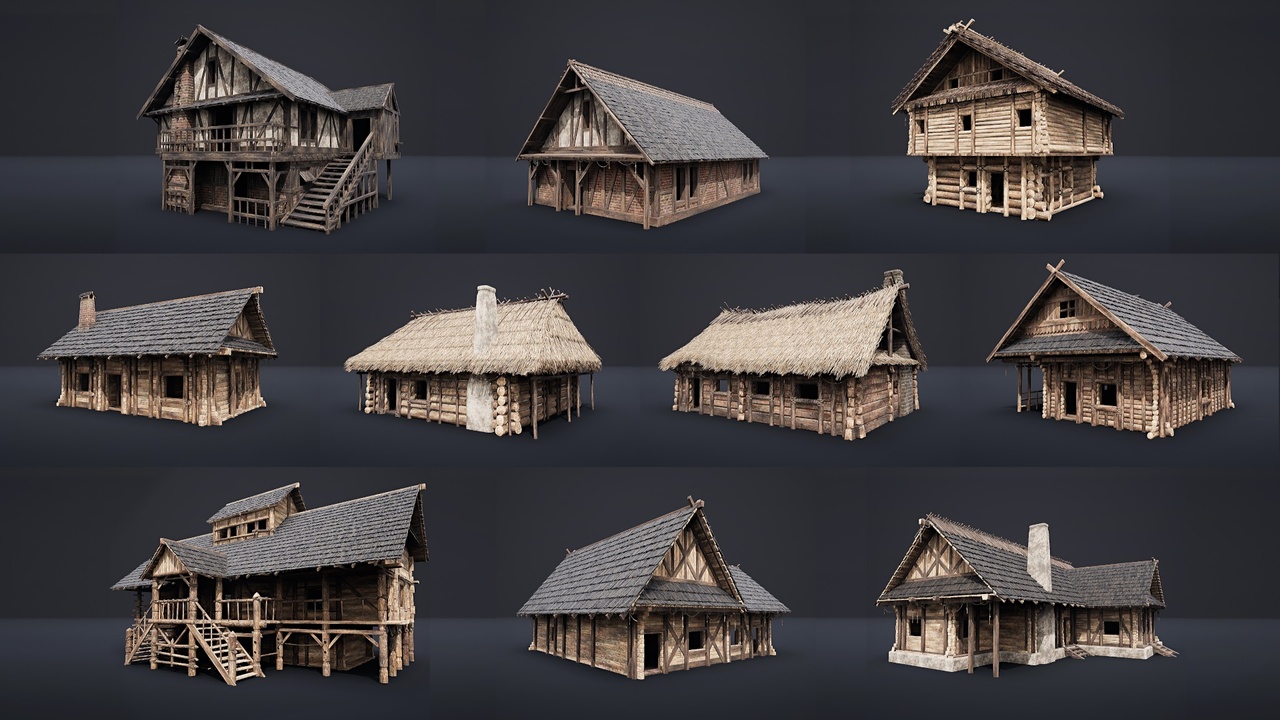 Enterable Medieval Houses and Cottages - v1 제품 등록을 위한 미디어 1개