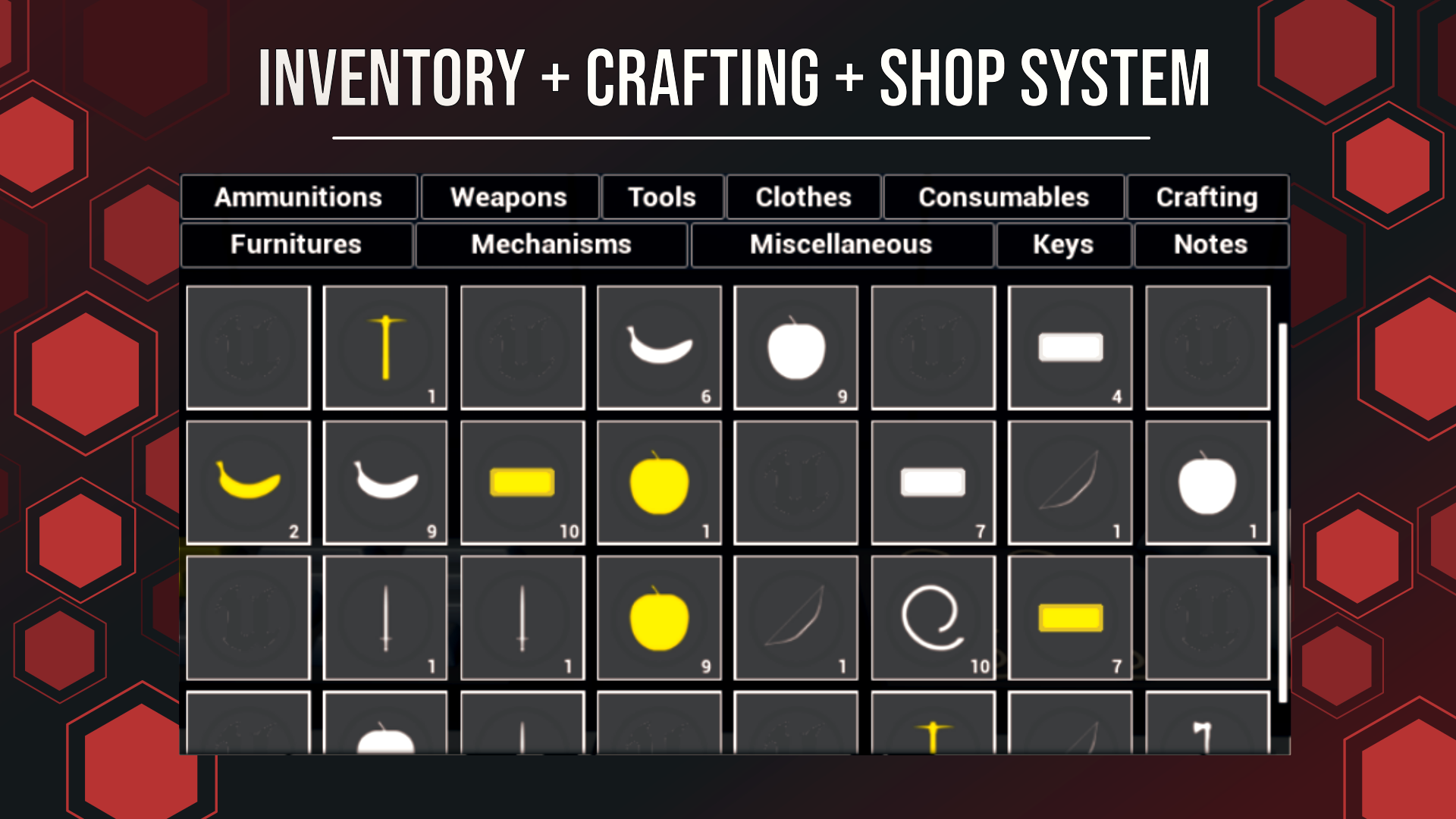 Modular Inventory, Crafting & Shop System | Fab