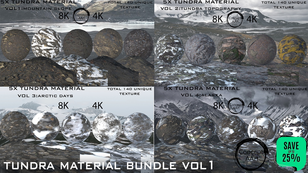 TUNDRA MATERIAL BUNDLE VOL1 | Fab