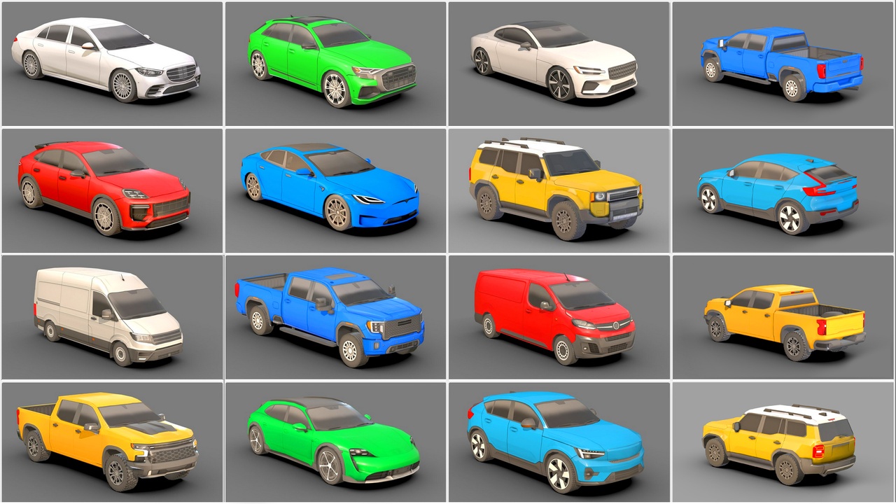 Media 1 for listing Cars Pack Low-Poly