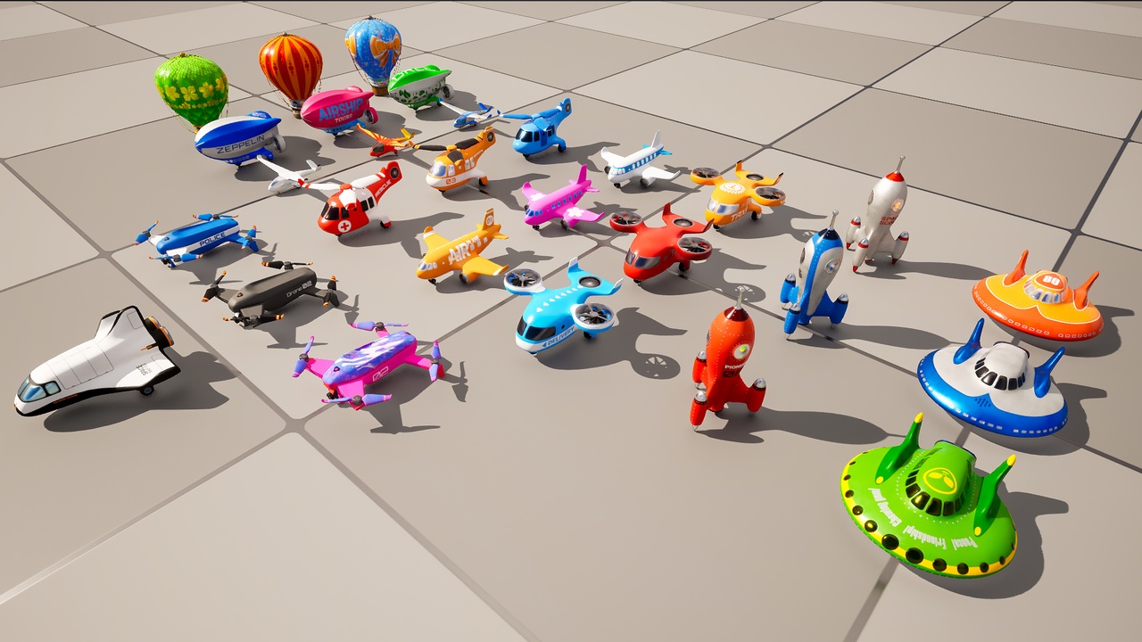 Media 1 for listing Aircraft and spacecraft stylized toys