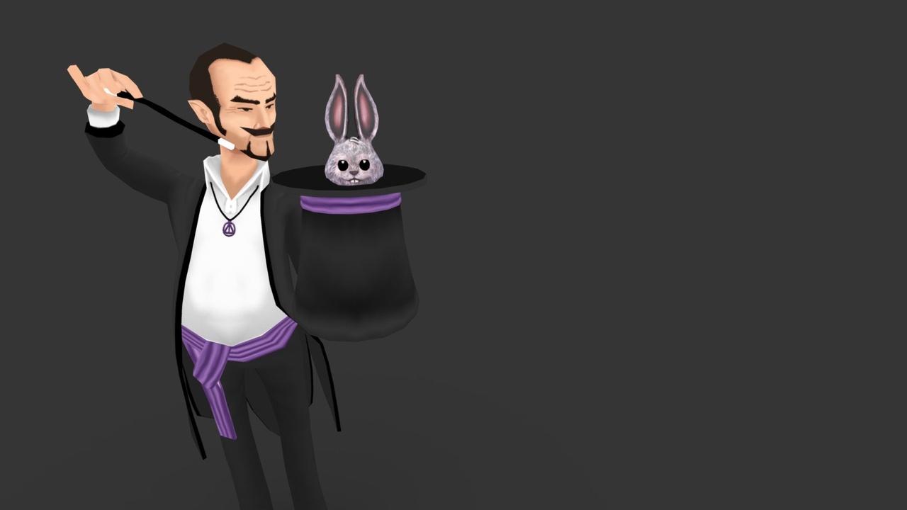 Media 1 for listing Magician character lowpoly