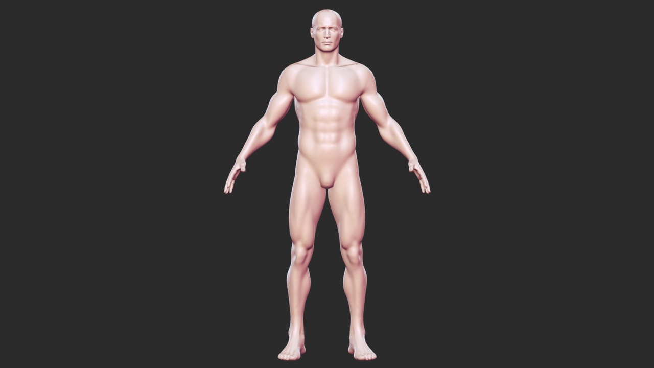 Media 1 for listing Realistic Male Base Character Game Ready