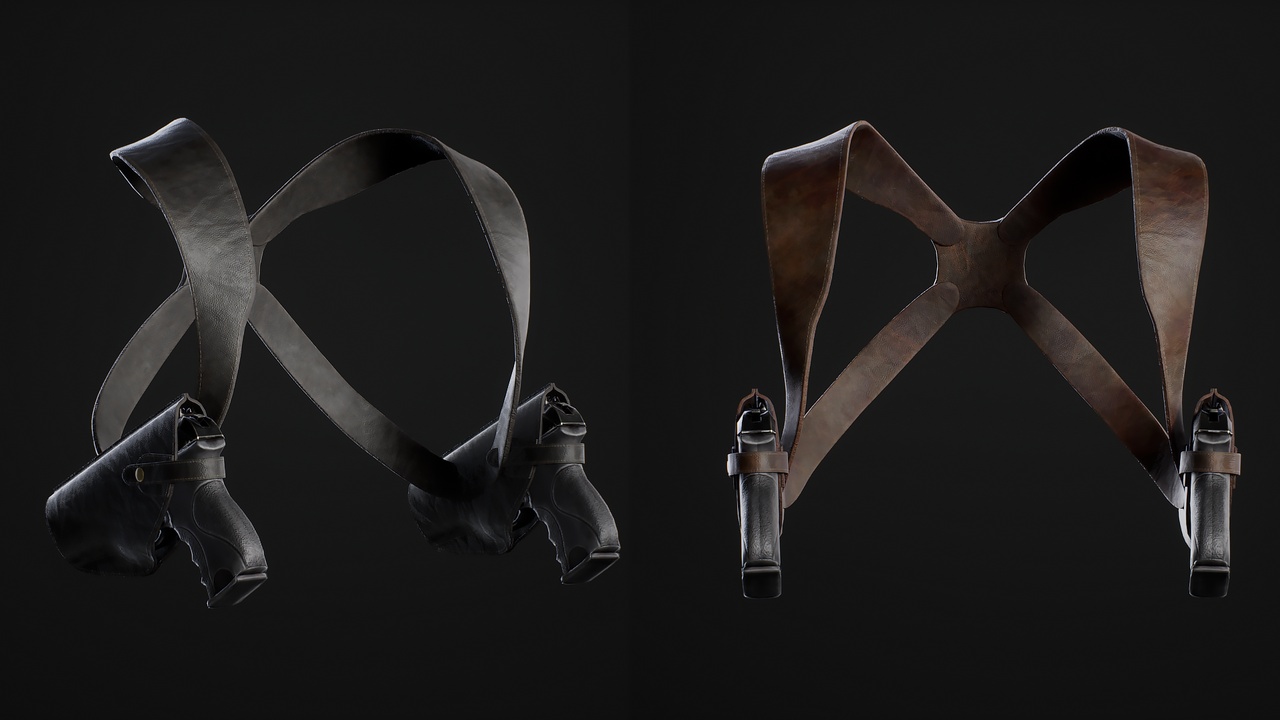 Media 1 for listing Chest Holster Leather - Metahuman