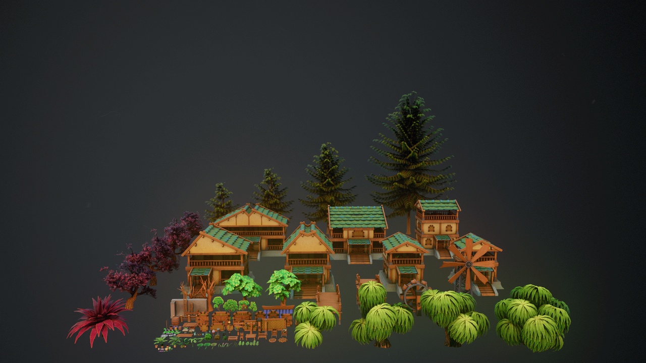 Media 1 for listing Medieval Village Building Kit
