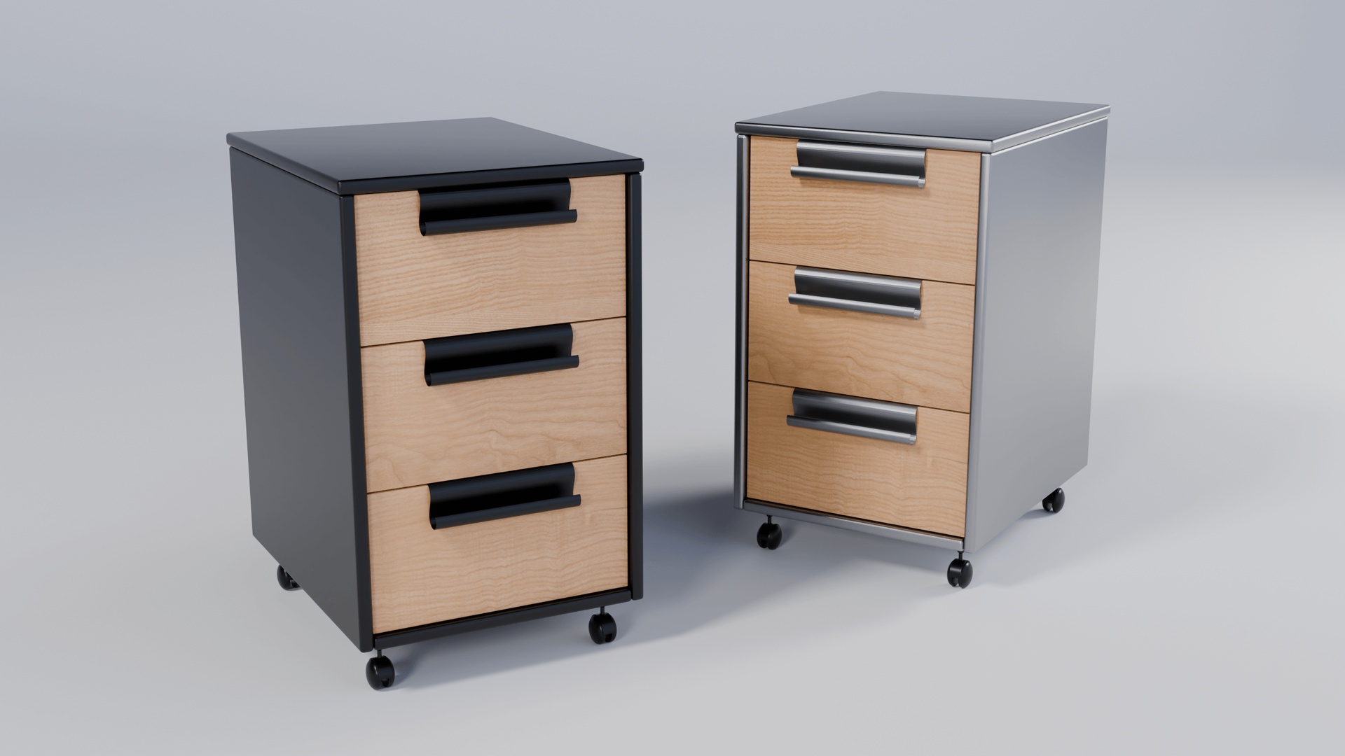 Media 1 for listing Modern Office Mobile Pedestal Cabinet with 3 Drawers