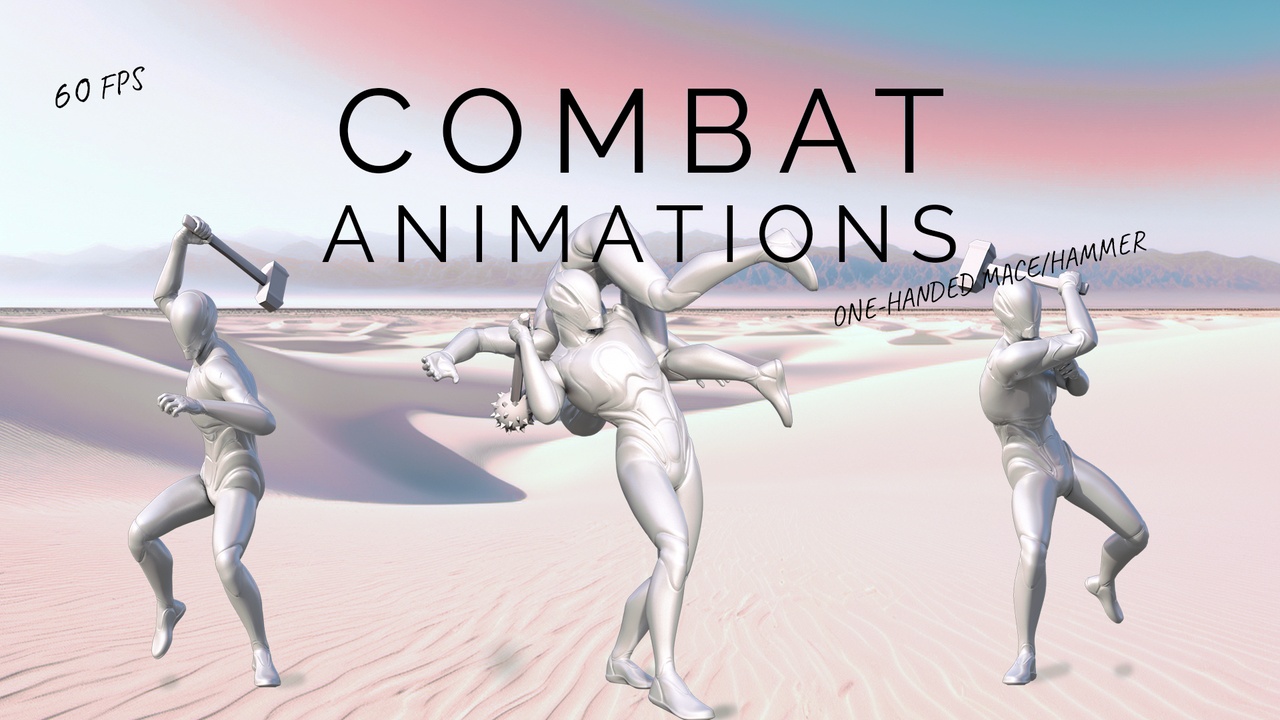 Медиа 1 для объявления 700+ Mace/Hammer Combat Animations