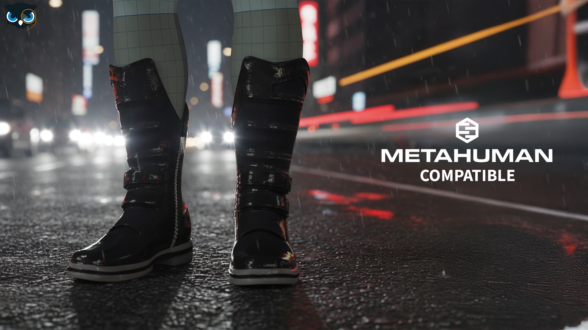 Media 1 for listing Motorcycle Racing Boots  MetaHuman Compatible