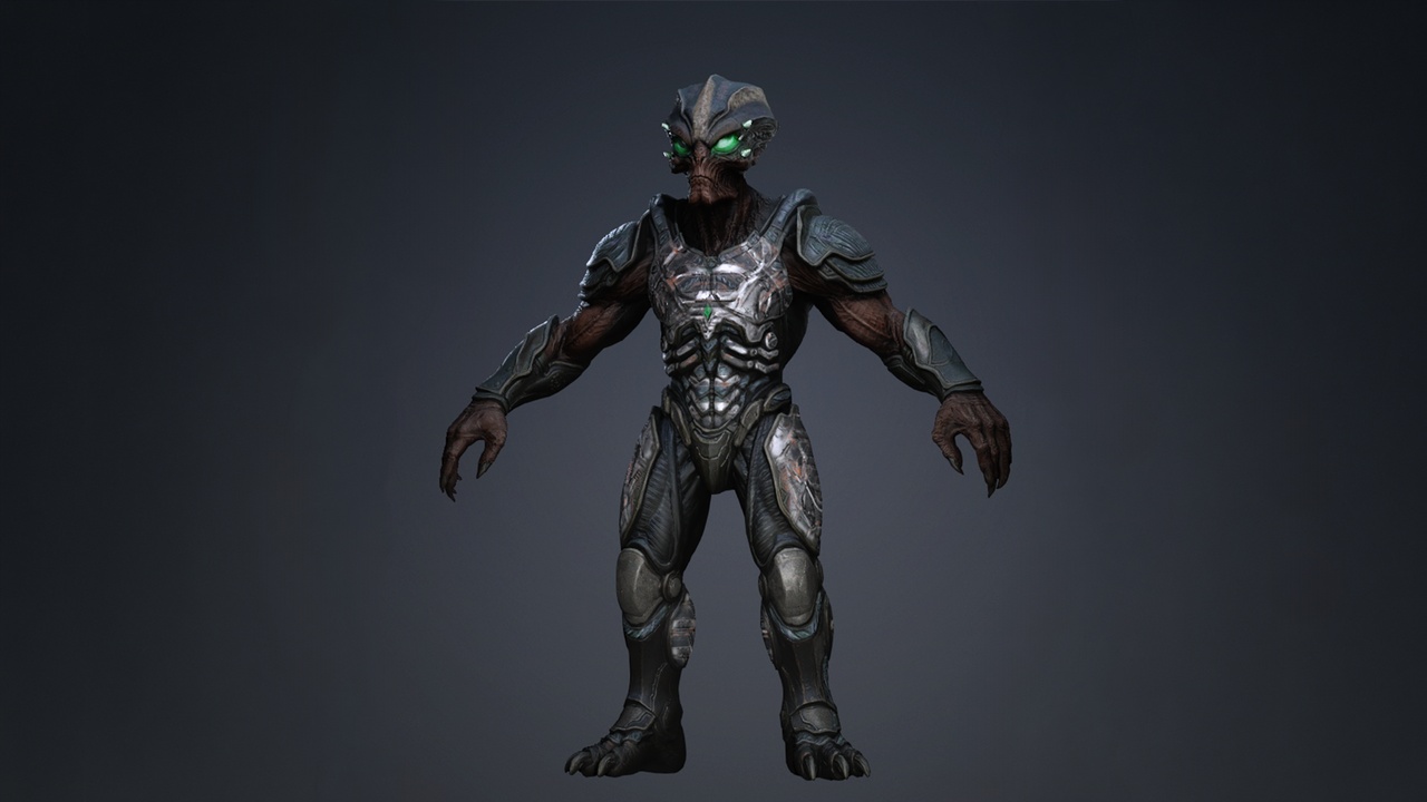 الوسائط 1 للقائمة Elite Grey Alien Soldier