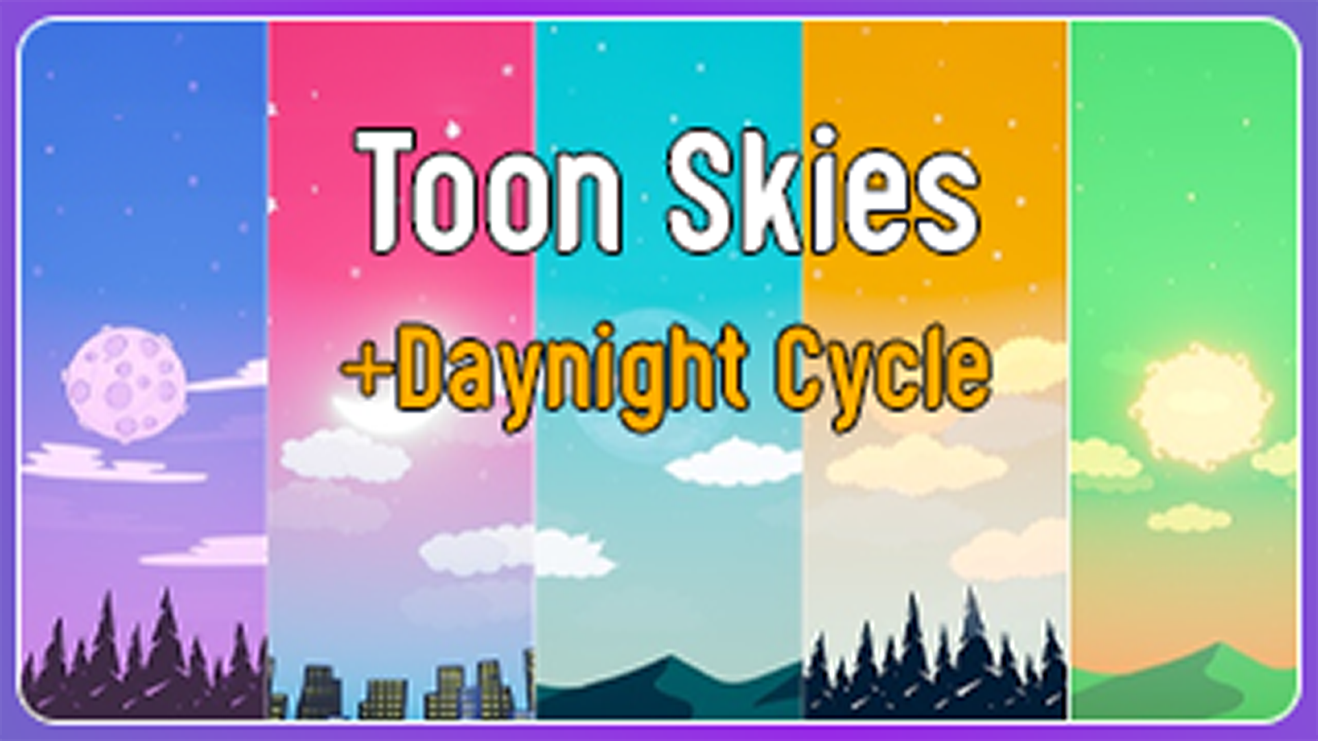 Toon Skies (Stylized Clouds , Planets , Environments Skybox) | Fab