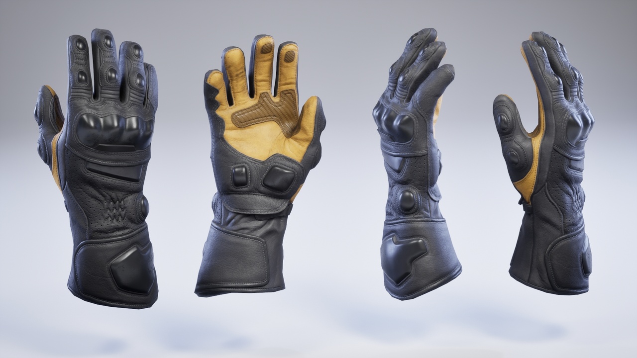 Media 1 for listing Motorcycle Gloves for MetaHuman