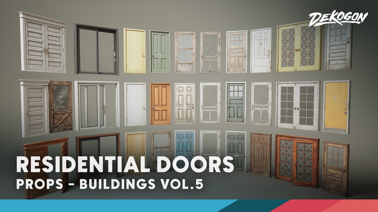 Media 1 for listing Buildings VOL.5 - Doors (Nanite and Low Poly)
