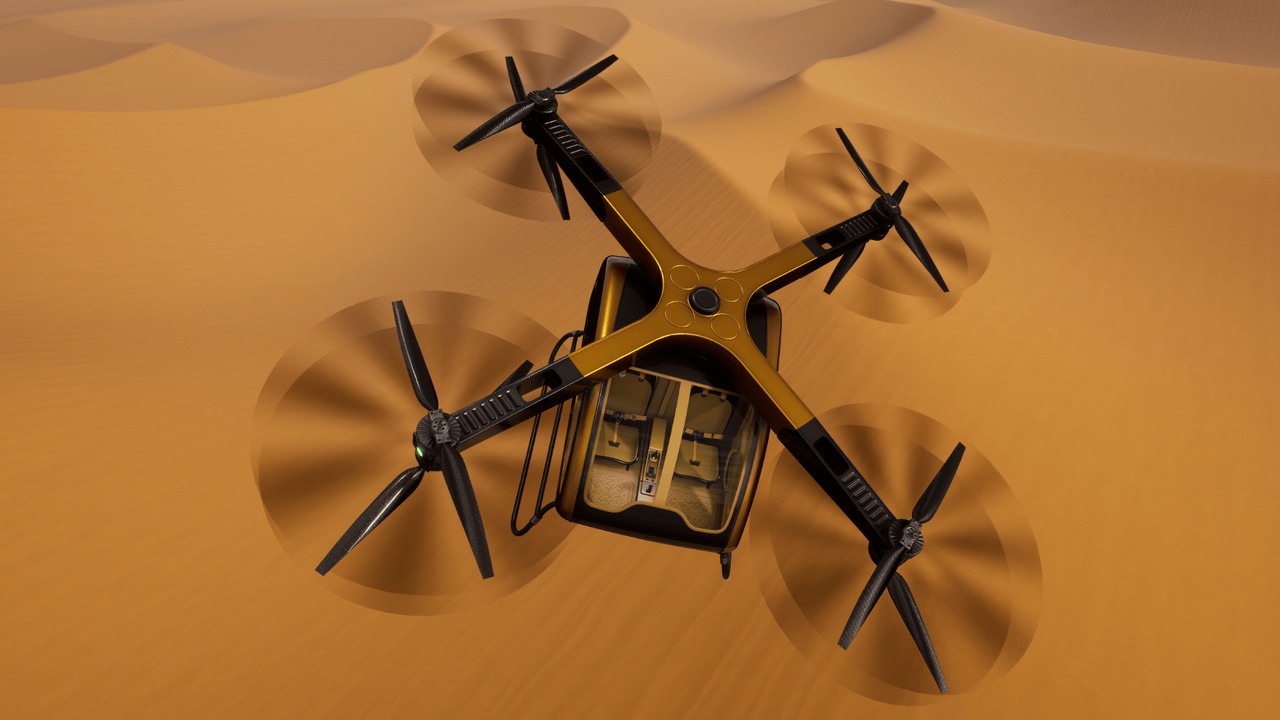 Media 1 for listing Flyable Drone Taxi (With Sound)