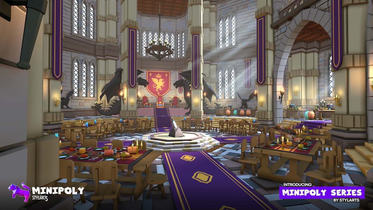 Media 1 for listing Minipoly Series - Fantasy Kingdom Interior (Stylized Lowpoly Environment)-Unity