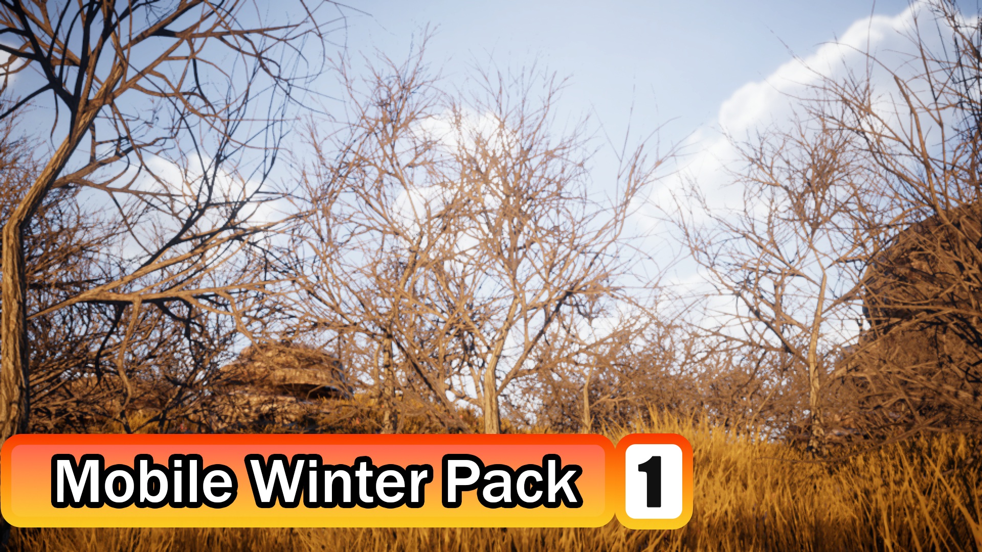 Mobile Winter Tree Pack 1 (Production Ready) | Fab
