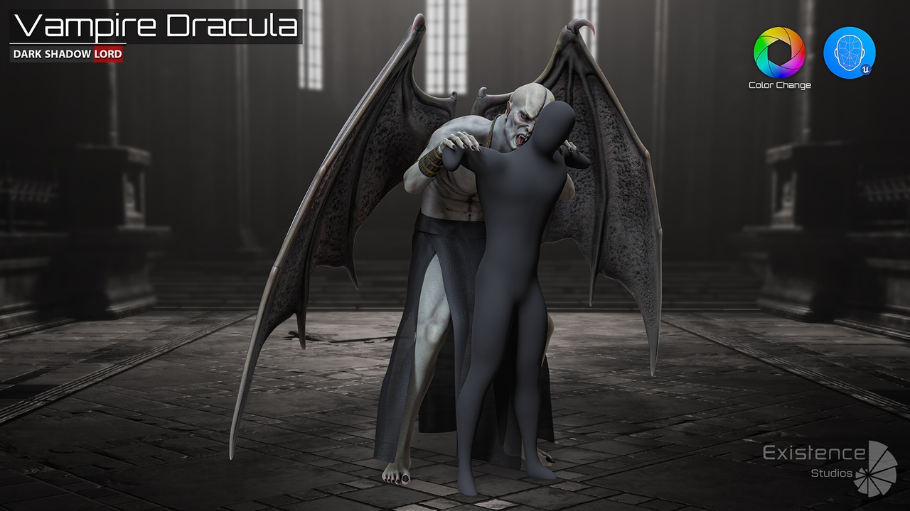 Media 1 for listing Count Dracula Vampire - Realistic Monsters - Animation Fantasy Horror Boss - #15