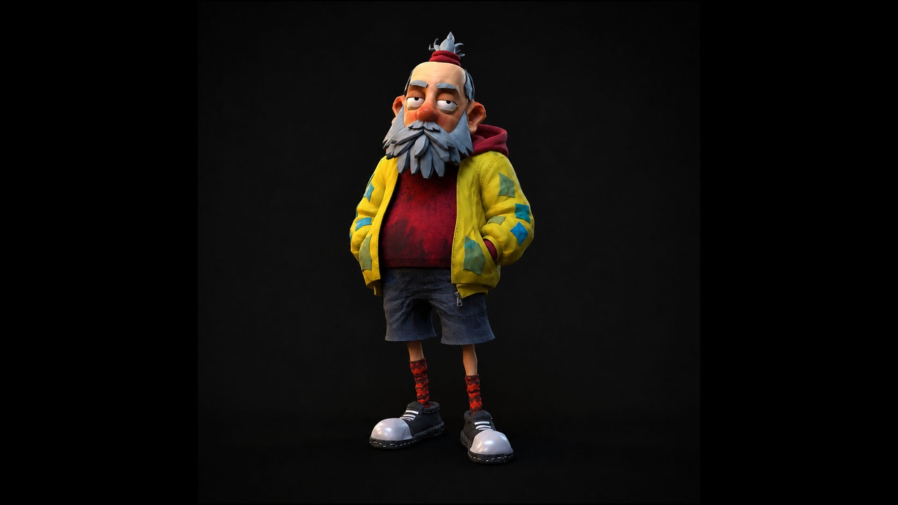 Media 1 for listing Stylized Old Man Character Pack