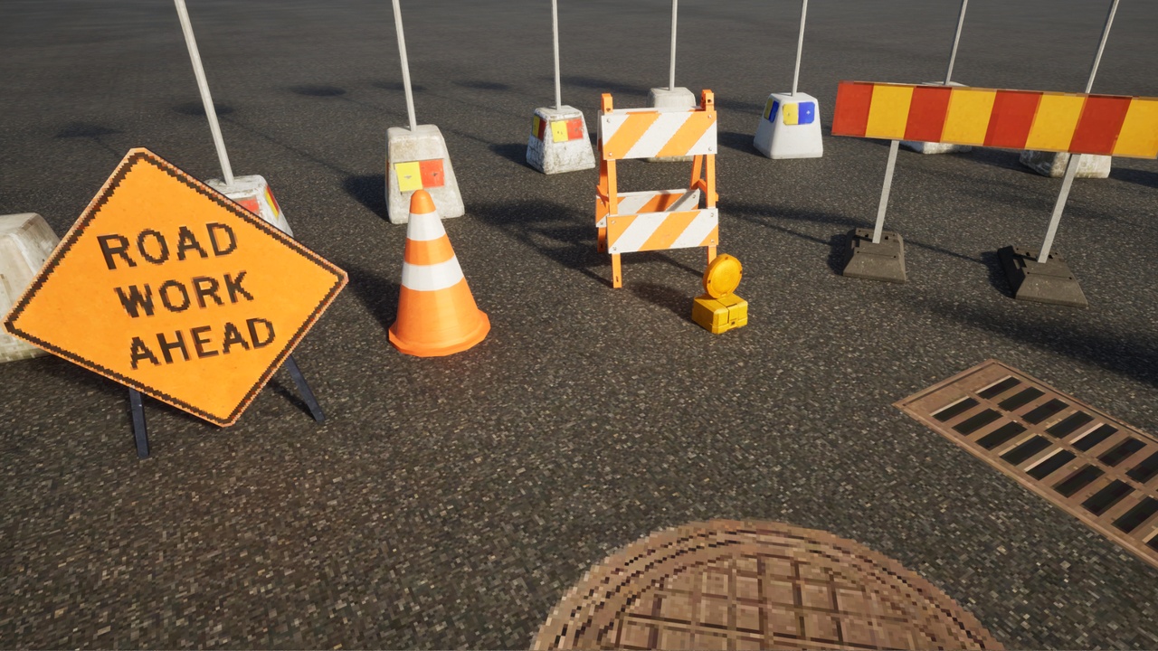 Media 1 for listing PSX/PS1 Style Traffic Props Pack