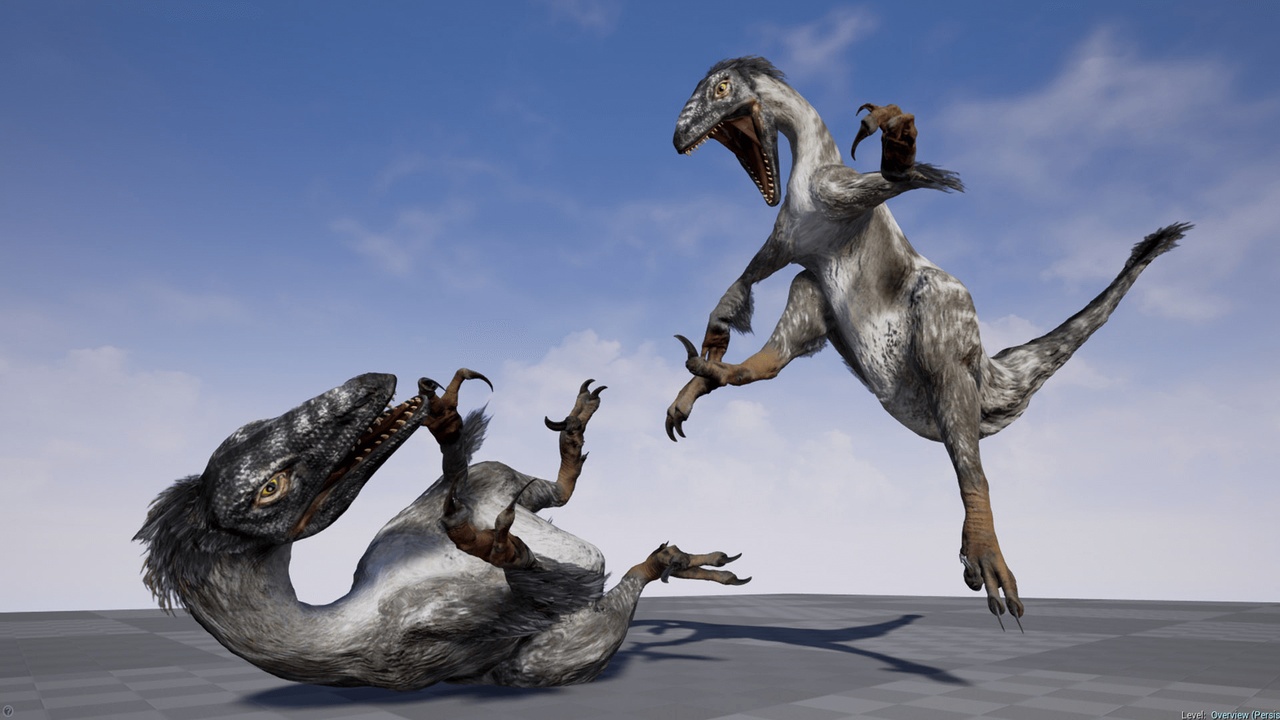 Raptor Dinosaur Animated | Fab, image size:1280x720