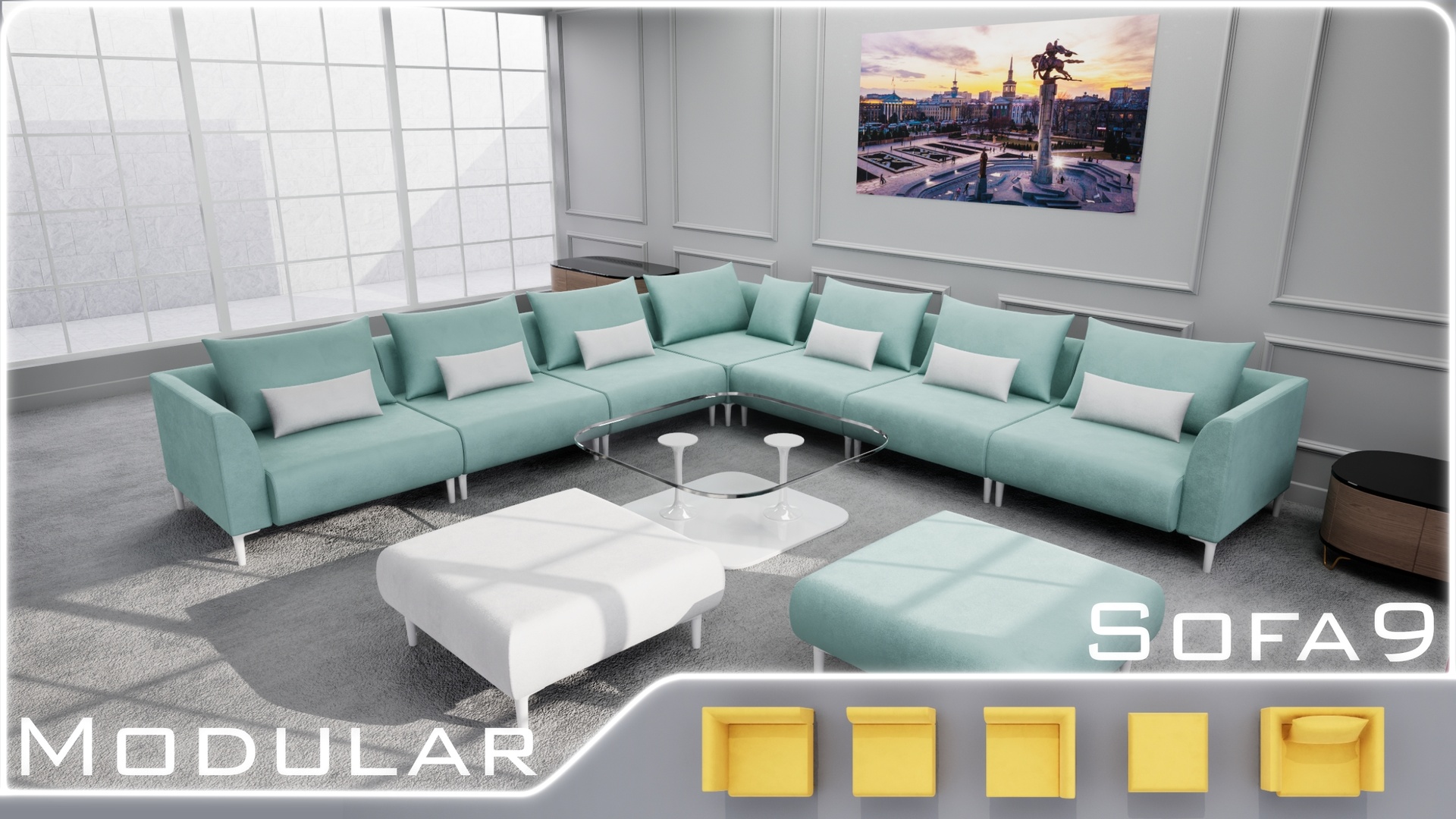 Media 1 for listing Furniture Sofa 9 (Modular)
