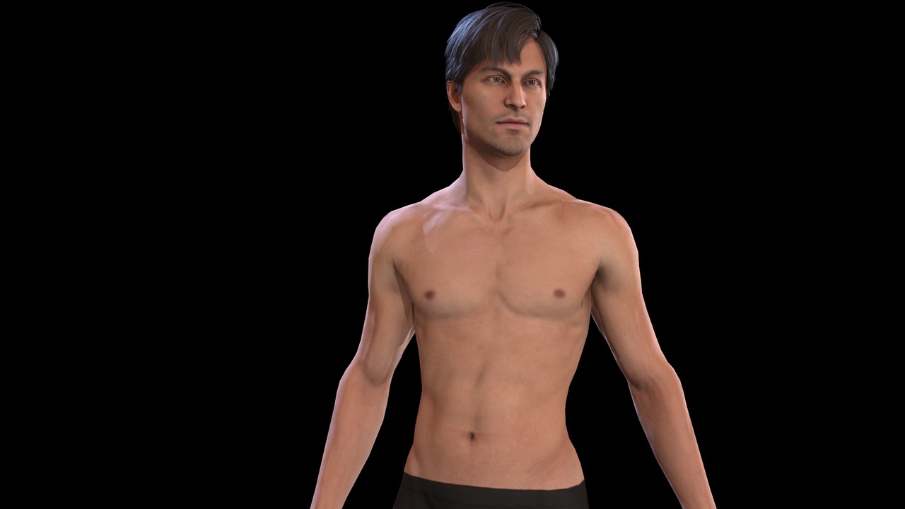 Media 1 for listing Male, base body game model