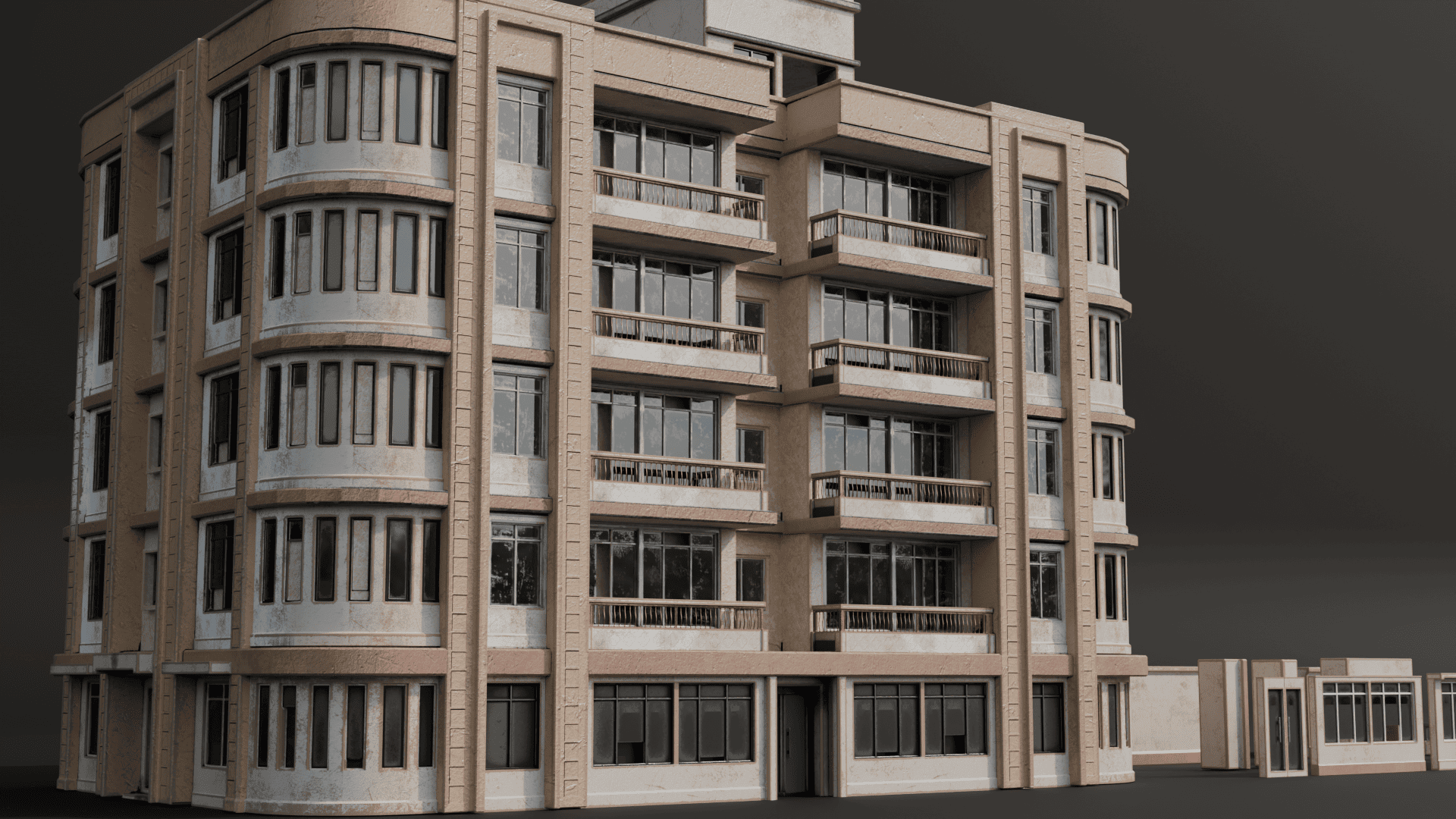 Modern Residential Apartment Building – Modular Pack | Fab