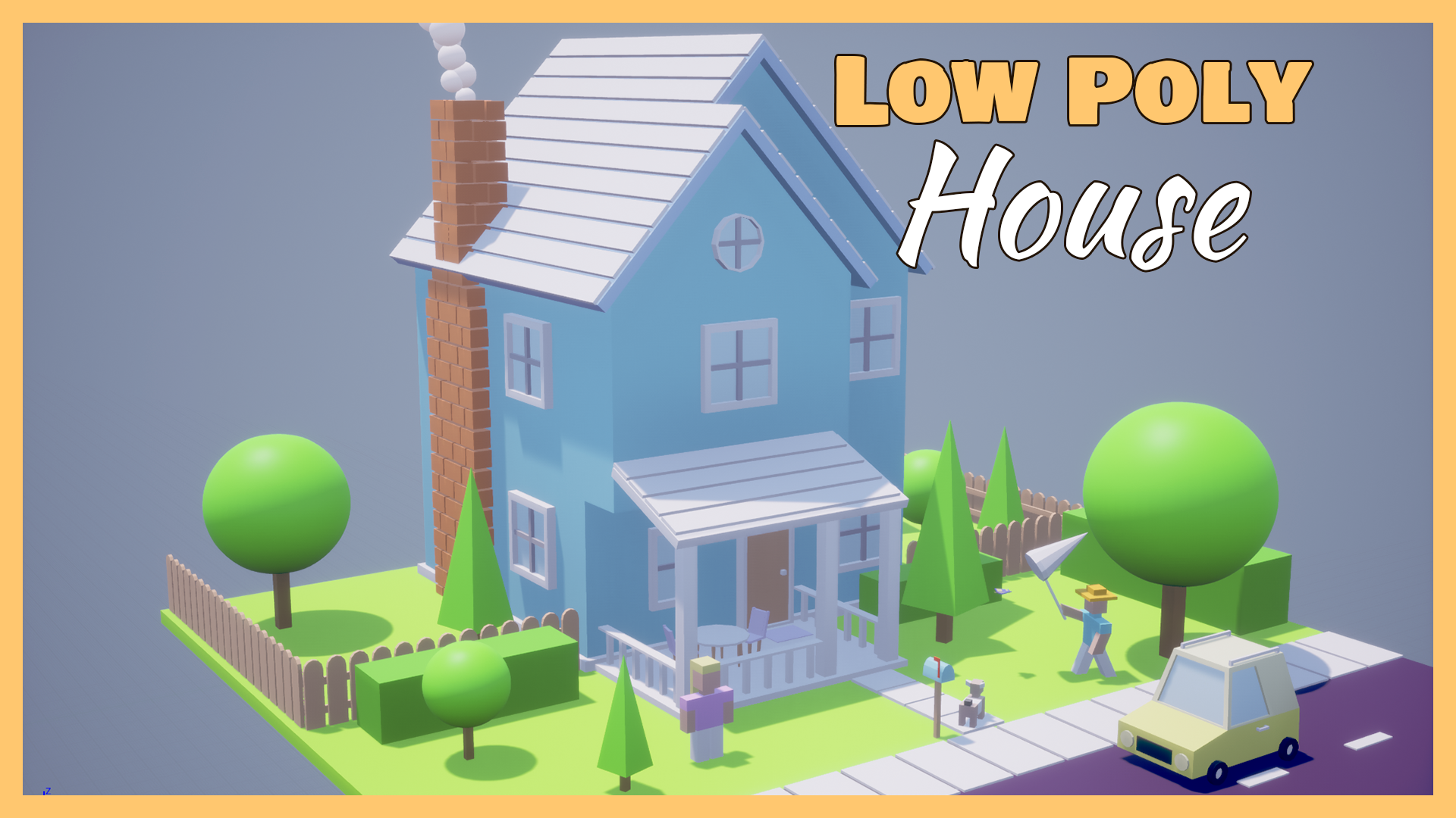 Cozy Low Poly House | Fab
