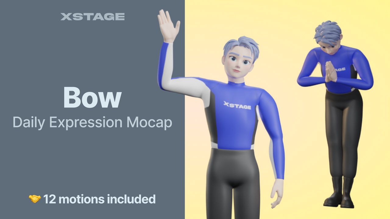 Media 1 for listing Bow | Daily Expression Mocap Pack