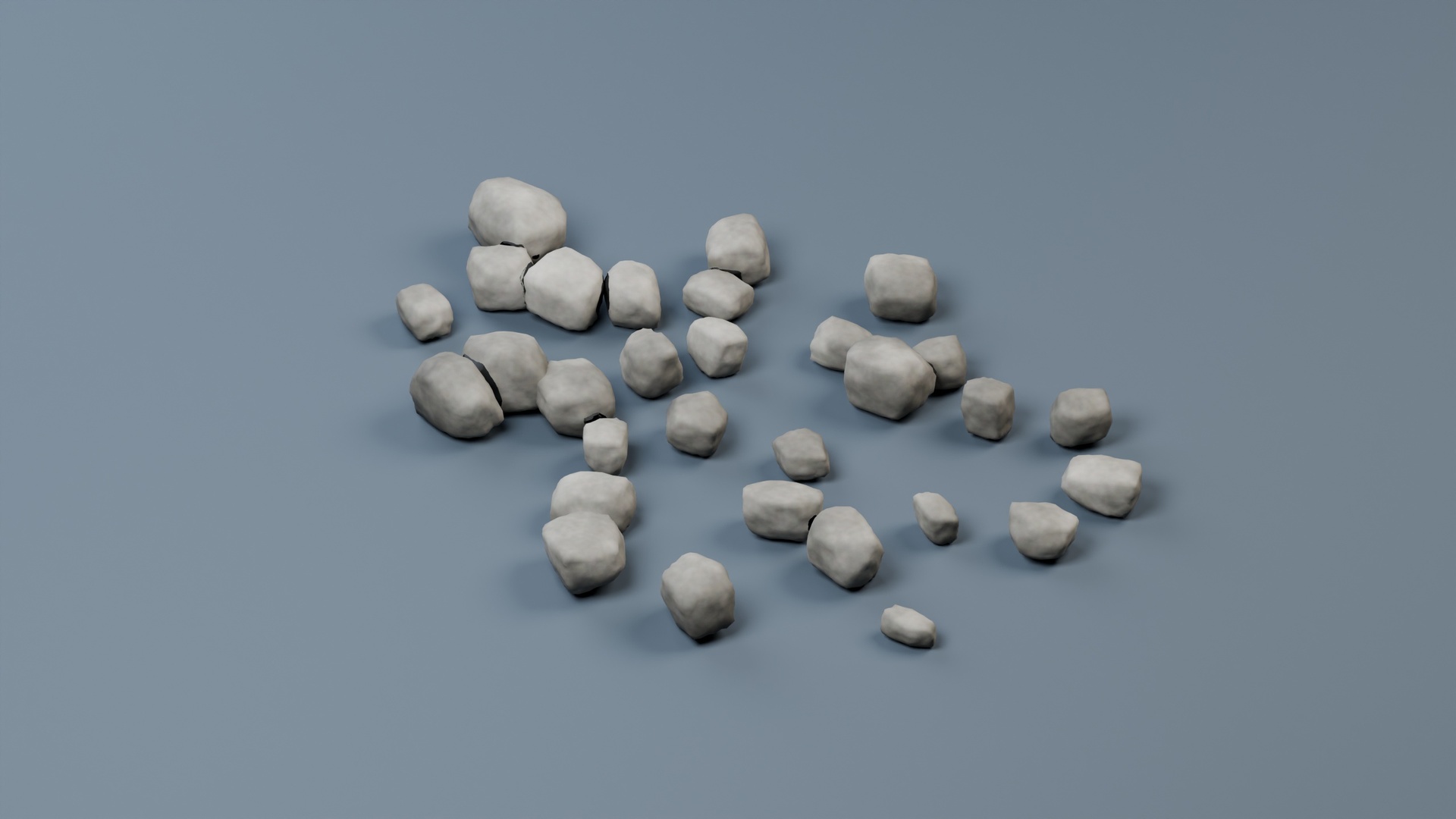Media 1 for listing Pebble Cluster - 30 Stones