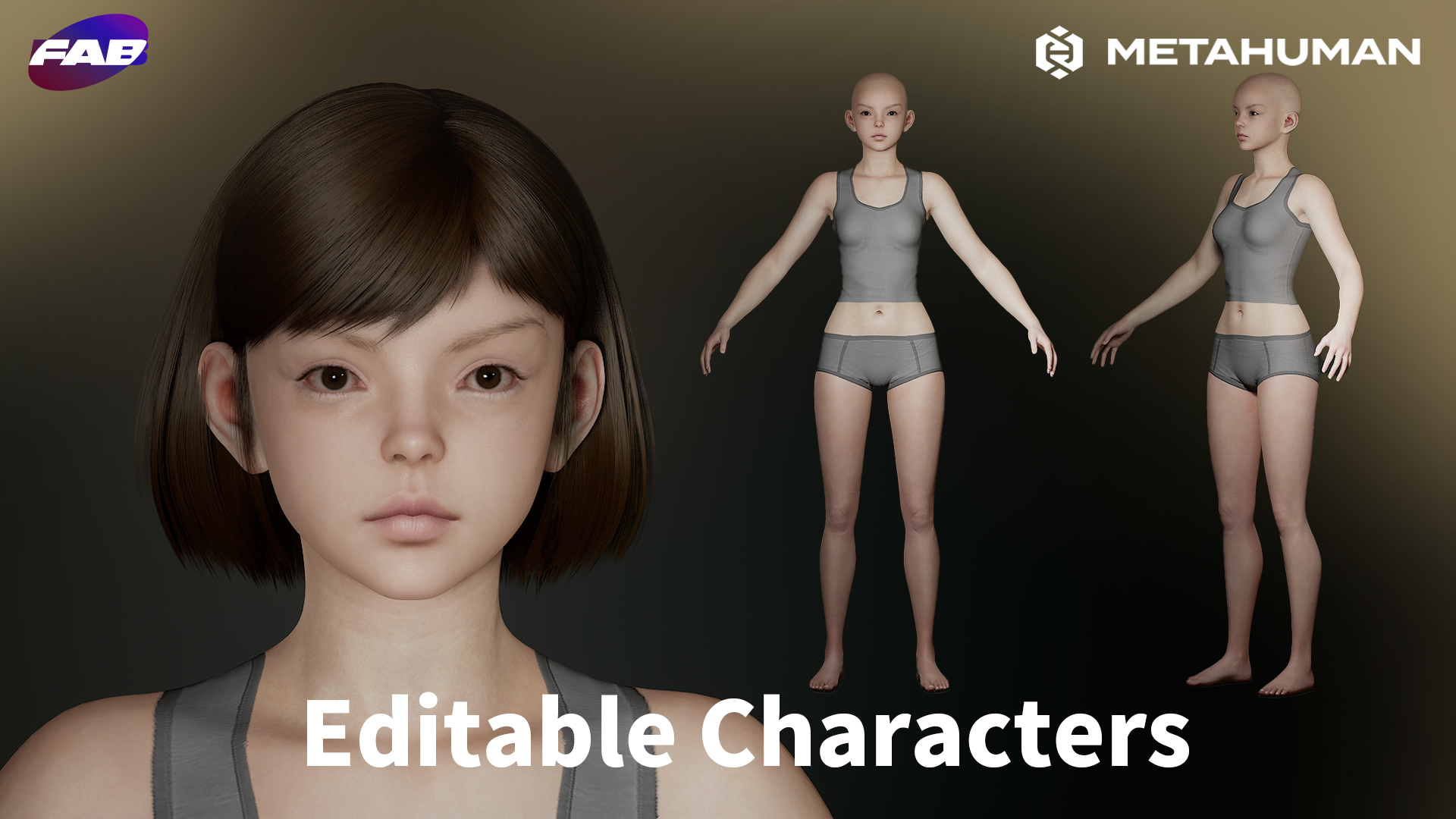 Meta Human Meta Human Editable characters —— Z04 可编辑角色 | Fab