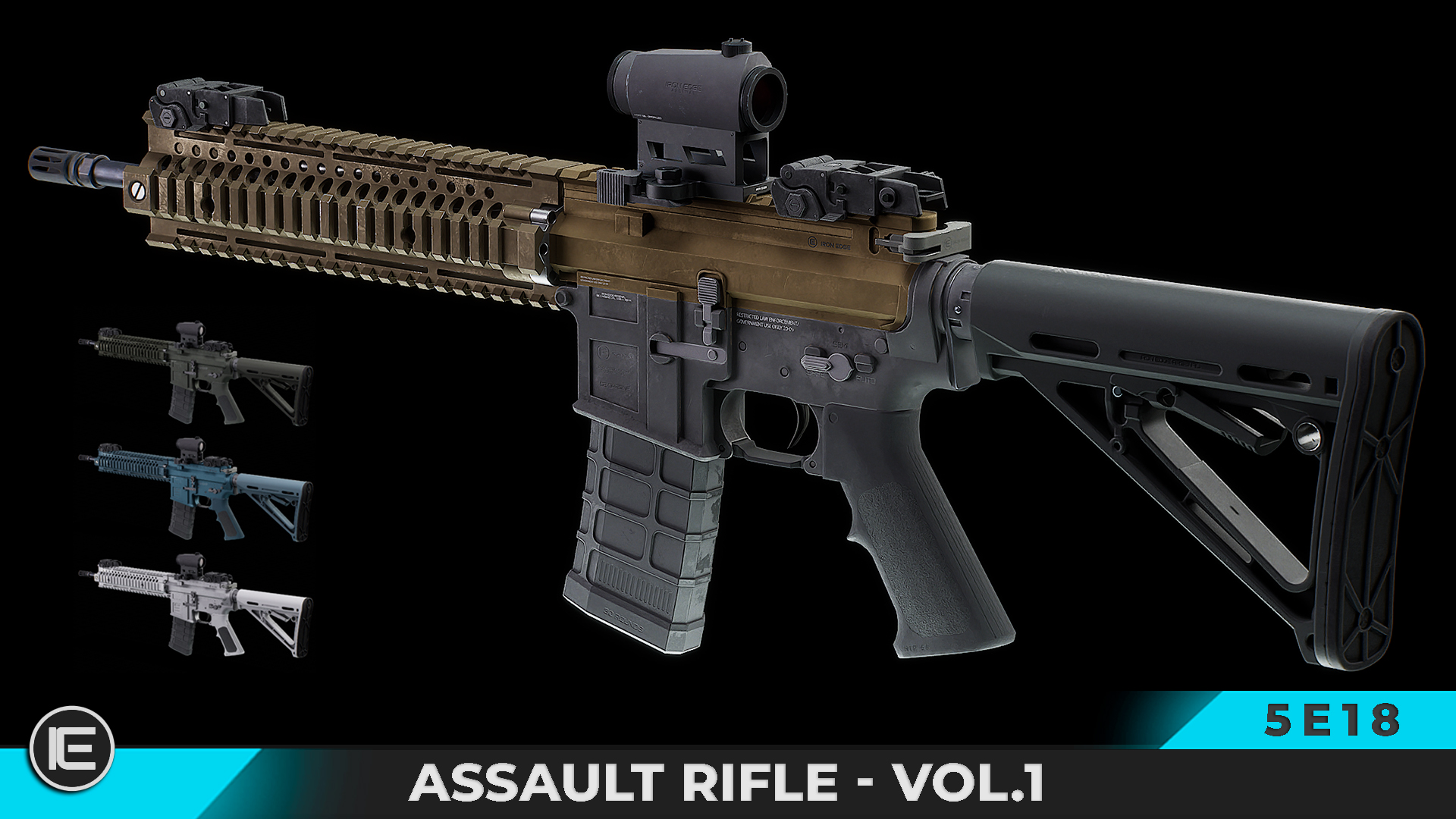 IE Pro Kit – Modern Modular Assault Rifle – 5E18