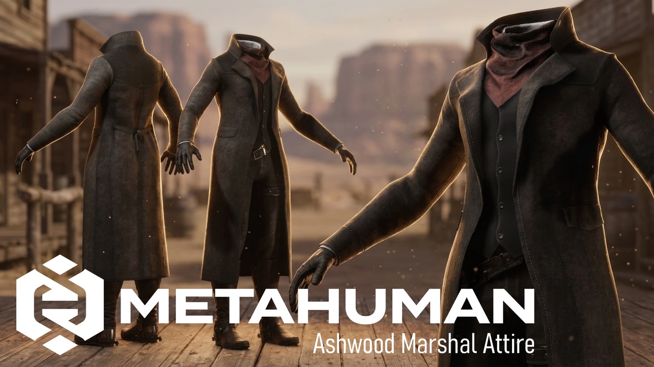 Media 1 for listing MHC: Ashwood Marshal Attire | Metahuman Outfit
