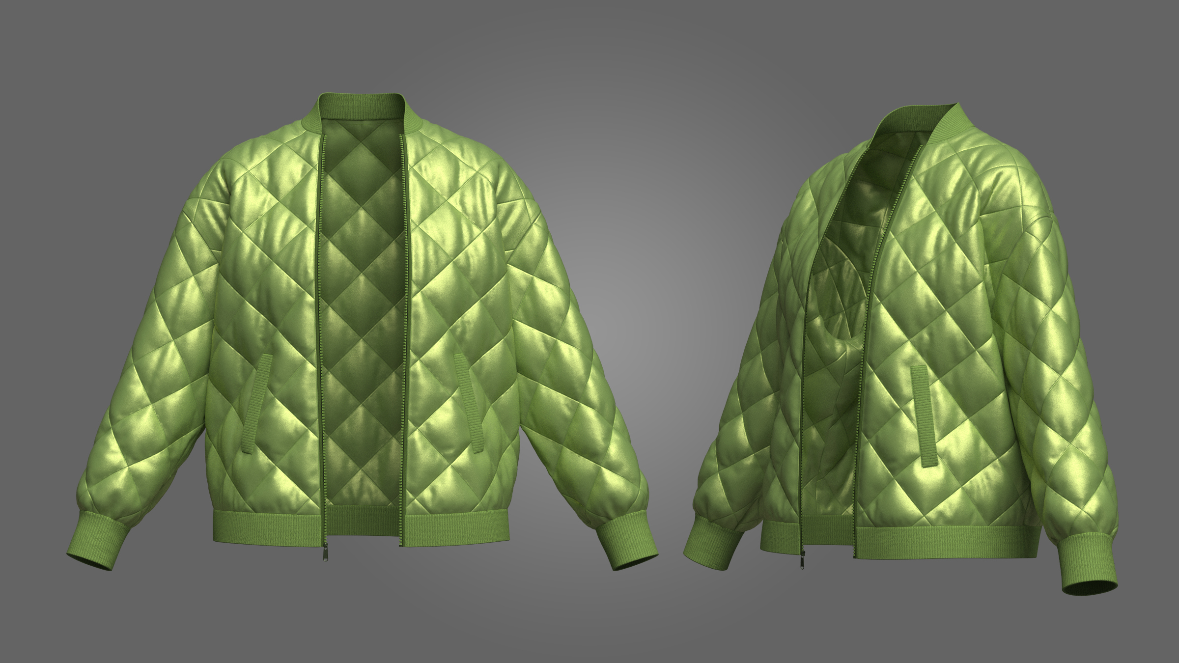 Buffer Jacket Model Women's Puffer Jacket 3d Model | Fab