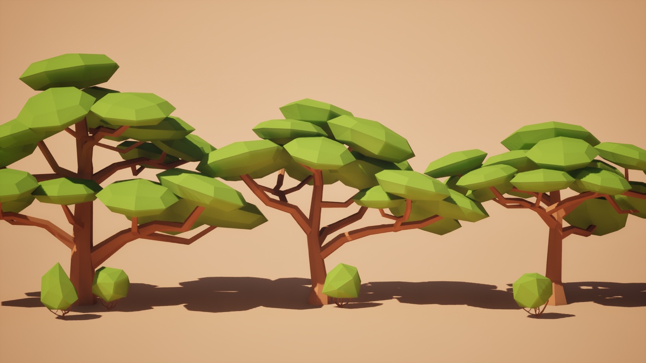 Media 1 for listing Low Poly: Desert Trees