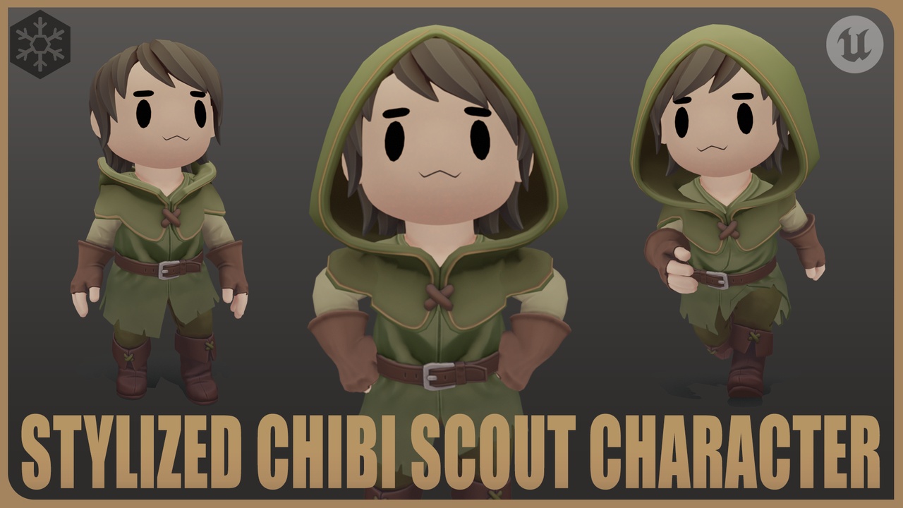 Media 1 for listing Stylized Chibi Scout Character