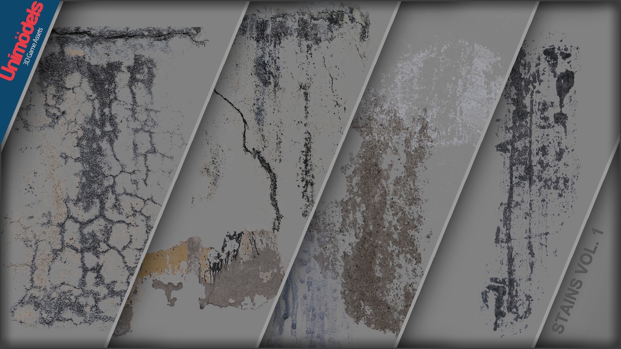 Media 1 for listing Stains decals Vol. 1 - Surface Wear & Grime
