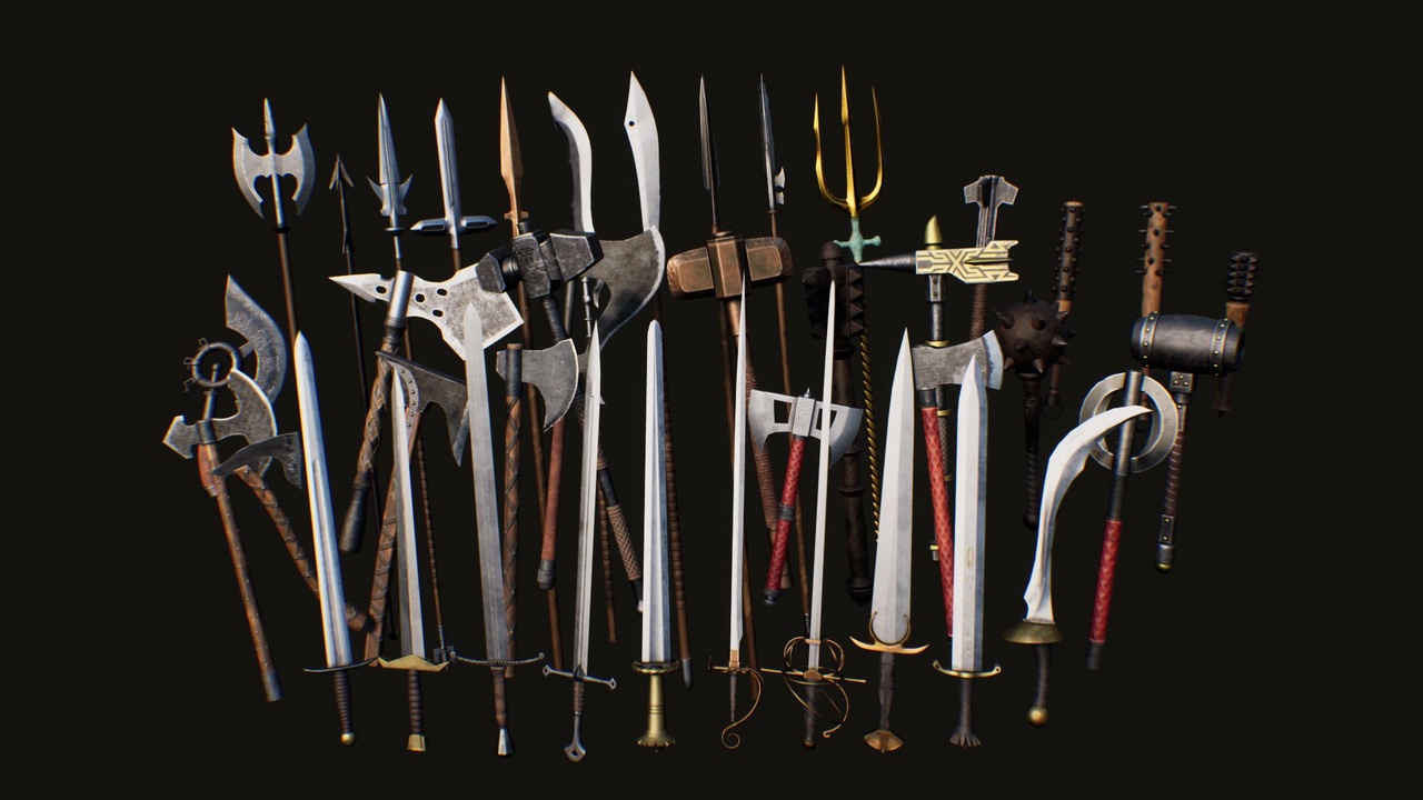 Media 1 for listing Melee Weapon Kit (Medieval)