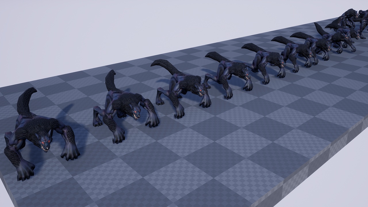 Media 1 for listing Stylized Werewolf - 03