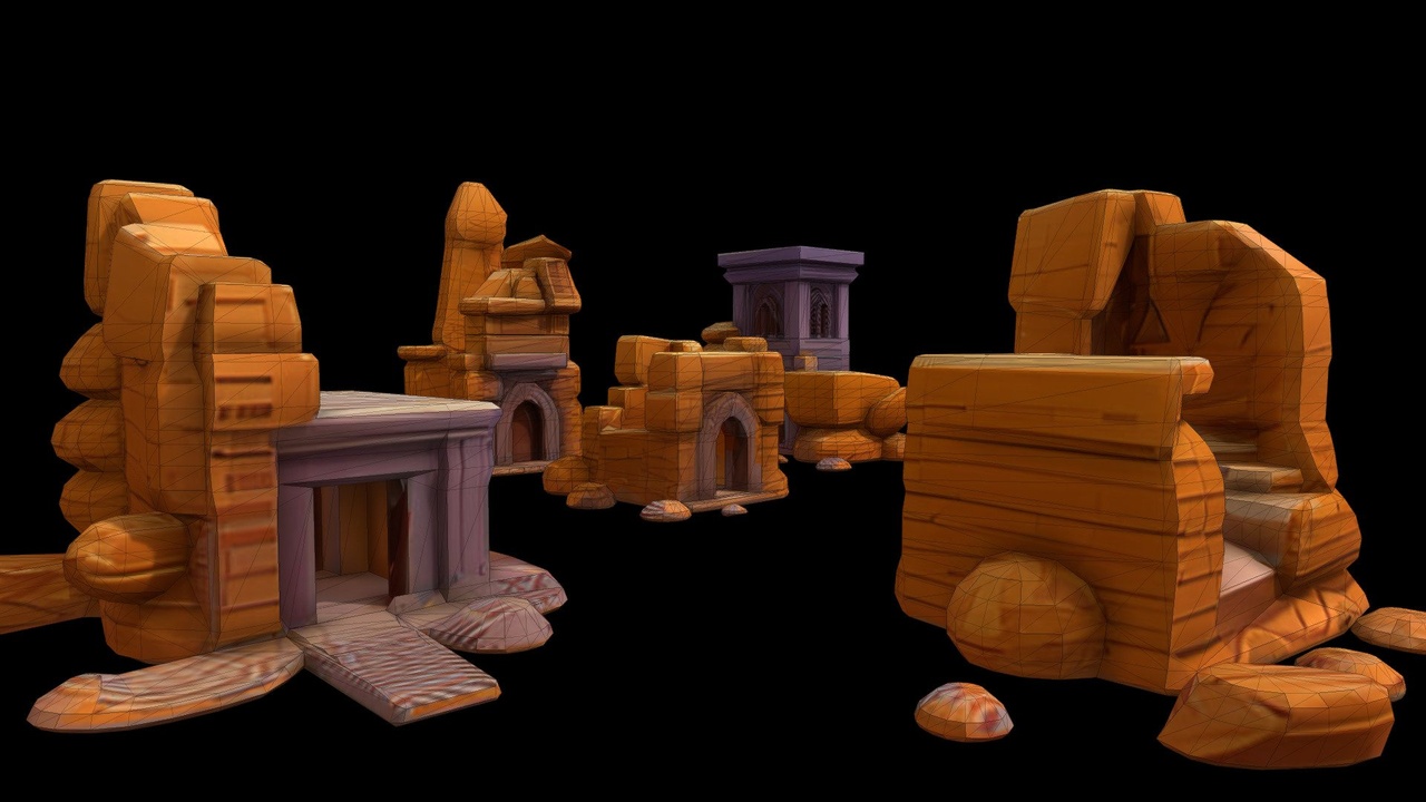 Media 1 for listing Rock Wood - Fantasy Forest Prop