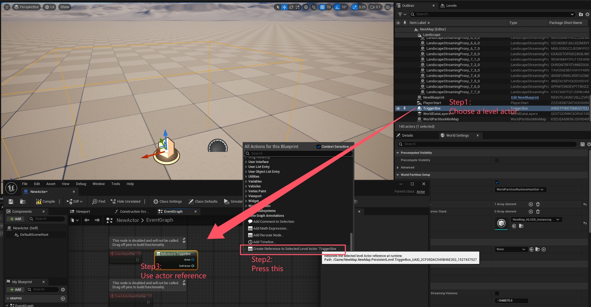 Media 1 for listing SelectedLevelActorReference